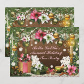 Uitnodigingen voor kerstfeestdagen (Voorkant / Achterkant)