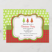 Uitnodigingen voor kerstfeestdagen (Voorkant / Achterkant)