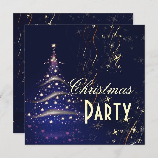 Uitnodigingen voor kerstfeestdagen (Voorkant / Achterkant)