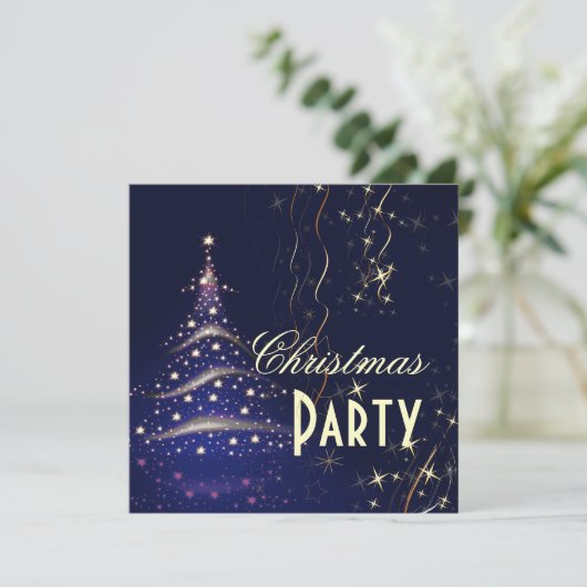 Uitnodigingen voor kerstfeestdagen (Staand voorkant)