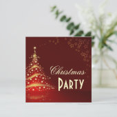 Uitnodigingen voor kerstfeestdagen (Staand voorkant)