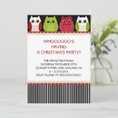 Uitnodigingen voor kerstfeestdagen (Staand voorkant)