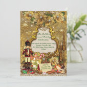 Uitnodigingen voor kerstfeestdagen (Staand voorkant)