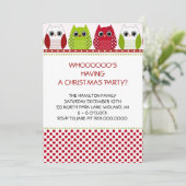 Uitnodigingen voor kerstfeestdagen (Staand voorkant)