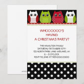 Uitnodigingen voor kerstfeestdagen (Voorkant / Achterkant)