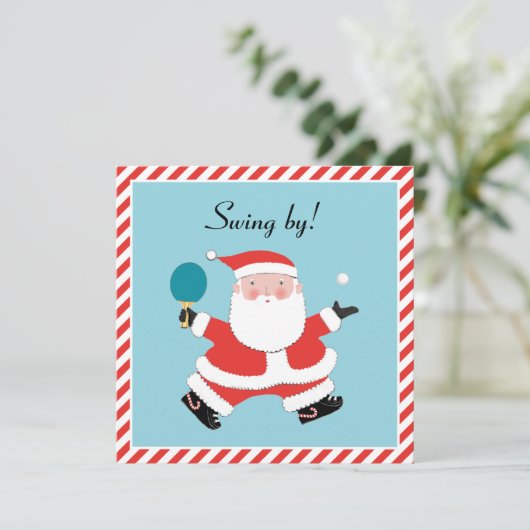 Uitnodigingen voor kerstfeestdagen (Staand voorkant)