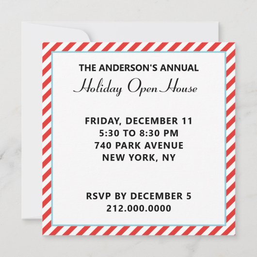 Uitnodigingen voor kerstfeestdagen (Achterkant)