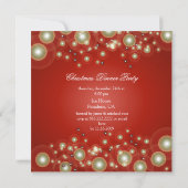 Uitnodigingen voor kerstfeestdagen, champagnebubbe (Achterkant)