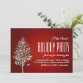 Uitnodigingen voor kerstfeestdagen in de bosbouw (Staand voorkant)