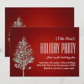 Uitnodigingen voor kerstfeestdagen in de bosbouw (Voorkant / Achterkant)