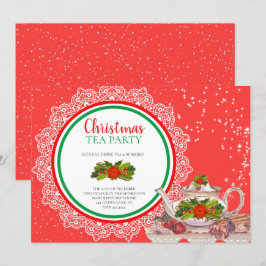 Uitnodigingen voor kerstfeestdagen in de Tea Party