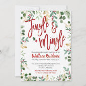 Uitnodigingen voor kerstfeestdagen in Jingle en Mi (Voorkant)