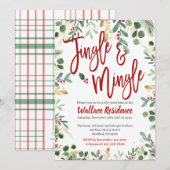 Uitnodigingen voor kerstfeestdagen in Jingle en Mi (Voorkant / Achterkant)