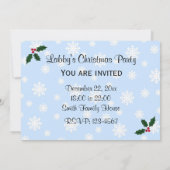 Uitnodigingen voor kerstfeestdagen in Labradors (Achterkant)