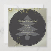 Uitnodigingen voor kerstfeestdagen, kerstboom (Achterkant)