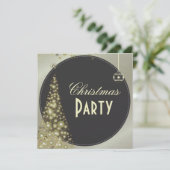 Uitnodigingen voor kerstfeestdagen, kerstboom (Staand voorkant)