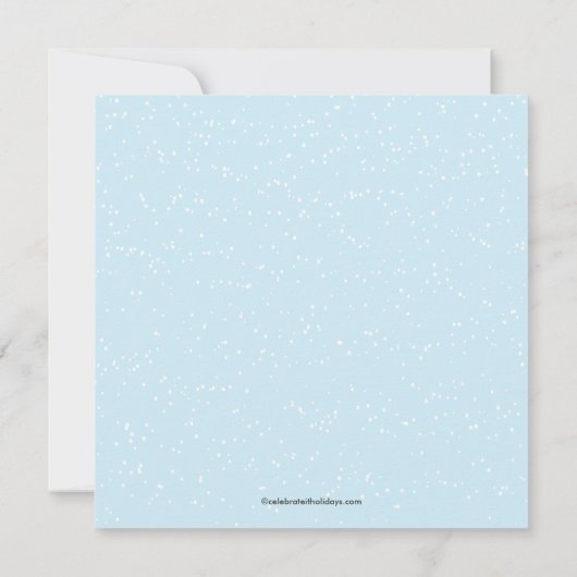 Uitnodigingen voor kerstfeestdagen met kerstmis (Achterkant)