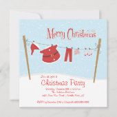 Uitnodigingen voor kerstfeestdagen met kerstmis (Voorkant)