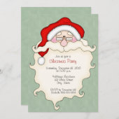 Uitnodigingen voor kerstfeestdagen met kerstmis (Voorkant / Achterkant)