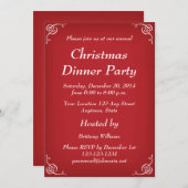 Uitnodigingen voor kerstfeestdagen op persoonlijke (Voorkant / Achterkant)
