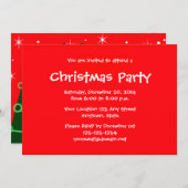 Uitnodigingen voor kerstfeestdagen op persoonlijke (Voorkant / Achterkant)