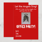 Uitnodigingen voor kerstfeestdagen van kantoor (Voorkant / Achterkant)