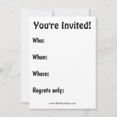 Uitnodigingen voor kerstfeestdagen voor Humor (Achterkant)