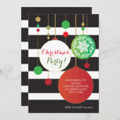 Uitnodigingen voor kerstfeestelijke feestdagen (Voorkant / Achterkant)