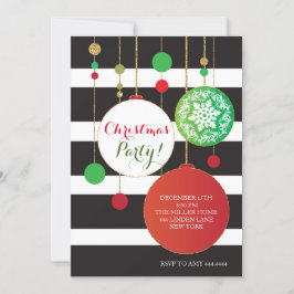 Uitnodigingen voor kerstfeestelijke feestdagen
