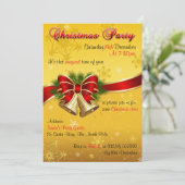 Uitnodigingen voor kerstklokken (Staand voorkant)