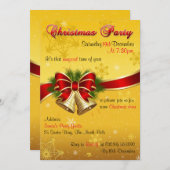 Uitnodigingen voor kerstklokken (Voorkant / Achterkant)