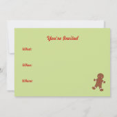 Uitnodigingen voor kerstkoekjes (Achterkant)