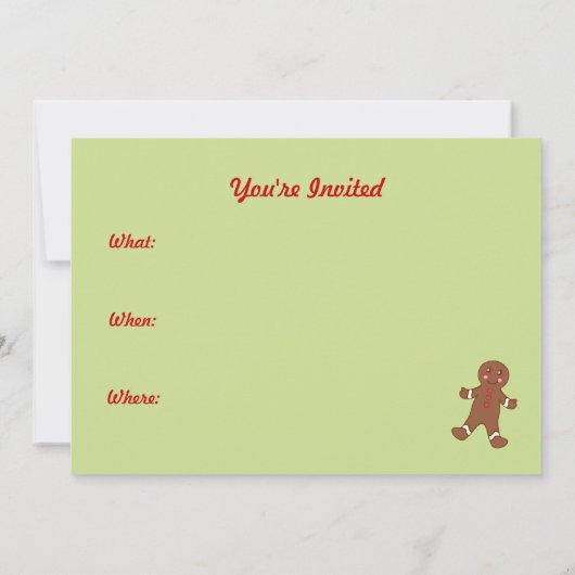 Uitnodigingen voor kerstkoekjes (Achterkant)