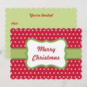 Uitnodigingen voor kerstkoekjes (Voorkant / Achterkant)