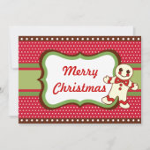 Uitnodigingen voor kerstkoekjes (Voorkant)