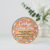 Uitnodigingen voor kerstkoekjesuitwisselingen (Staand voorkant)