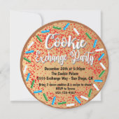 Uitnodigingen voor kerstkoekjesuitwisselingen (Voorkant)