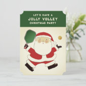 Uitnodigingen voor Kerstmis met Pickleball (Staand voorkant)