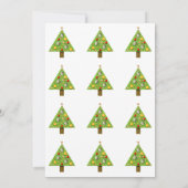 Uitnodigingen voor kerstthee (Achterkant)