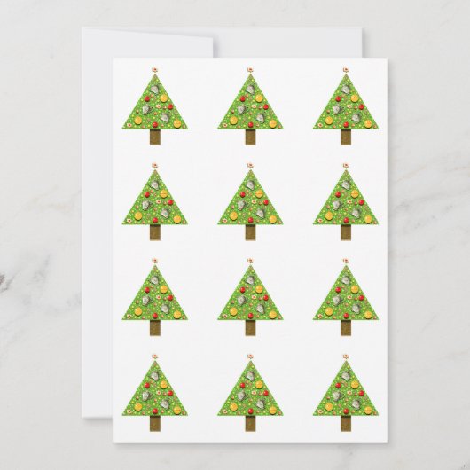 Uitnodigingen voor kerstthee (Achterkant)