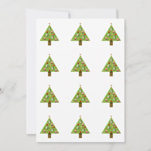 Uitnodigingen voor kerstthee (Achterkant)