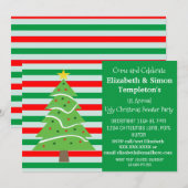 Uitnodigingen voor kersttrui (Voorkant / Achterkant)