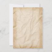 Uitnodigingen voor kraaien met kookplaat op basis (Achterkant)