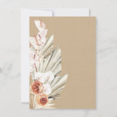 Uitnodigingen voor Kraft en Cactus Wedding (Achterkant)