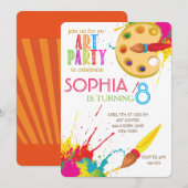 Uitnodigingen voor kunstfeesten (Voorkant / Achterkant)