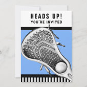 Uitnodigingen voor Lacrosse Sportevenementen (Voorkant)