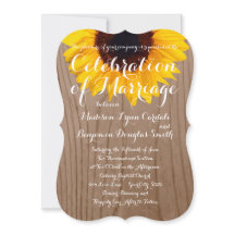 Uitnodigingen voor landelijke zonneschermen Rustic