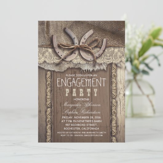  uitnodigingen voor landenengagementspartij (Staand voorkant)