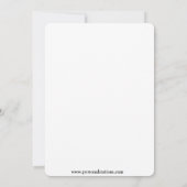 Uitnodigingen voor lange Rozen bruiloft (Achterkant)