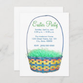 Uitnodigingen voor leden van het paasmandje (Voorkant / Achterkant)